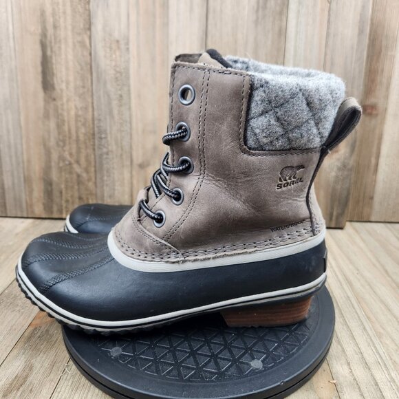 Womens Sorel Slimpack size 8 Ankle High Insulated Lined Winter Boots - Picture 1 of 8